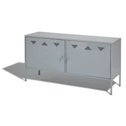 Buffet Pittsburgh gris clair avec 2 portes