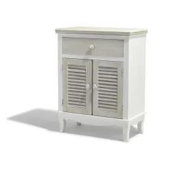 Buffet Venise blanc avec 2 portes et 1 tiroir