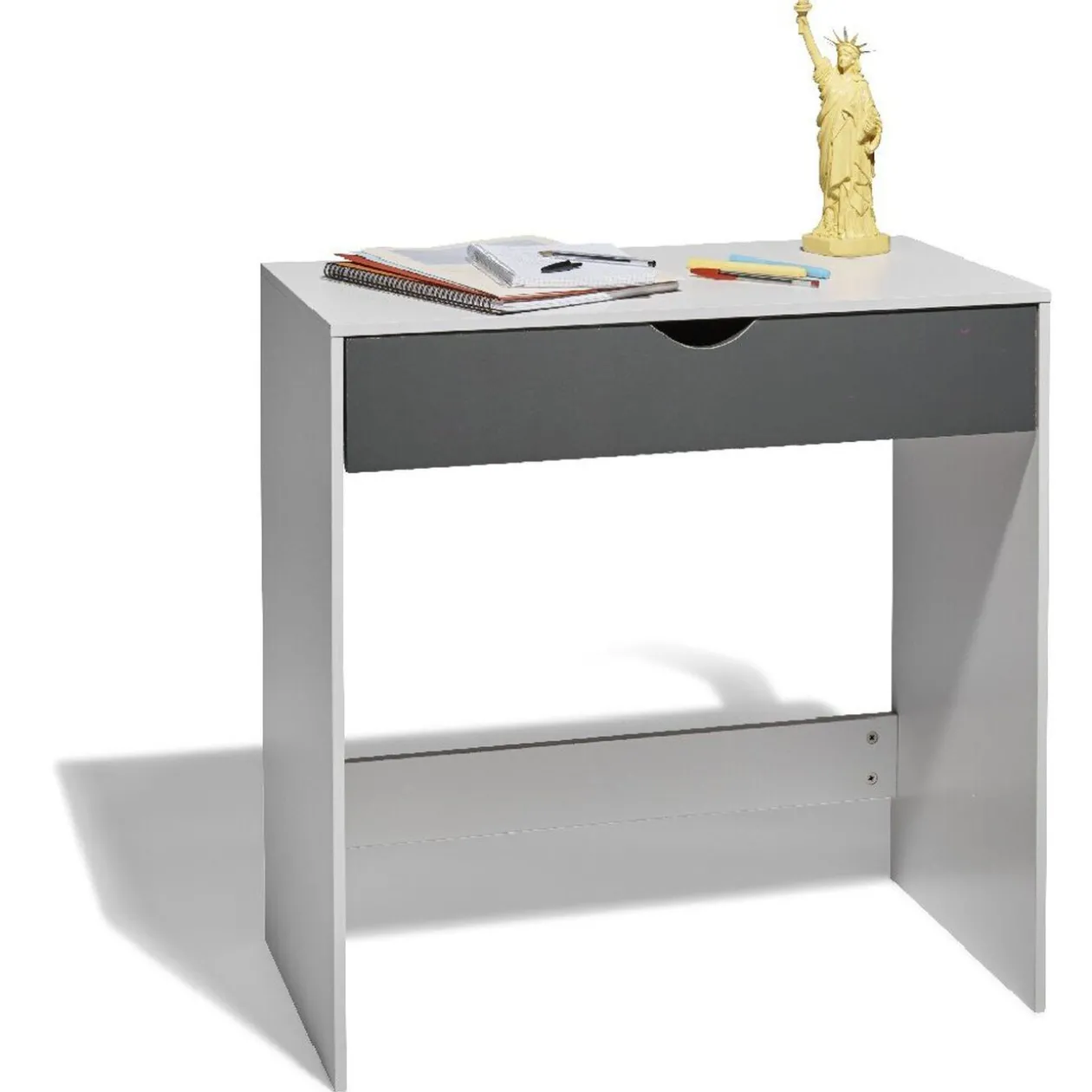 Bureau blanc et gris