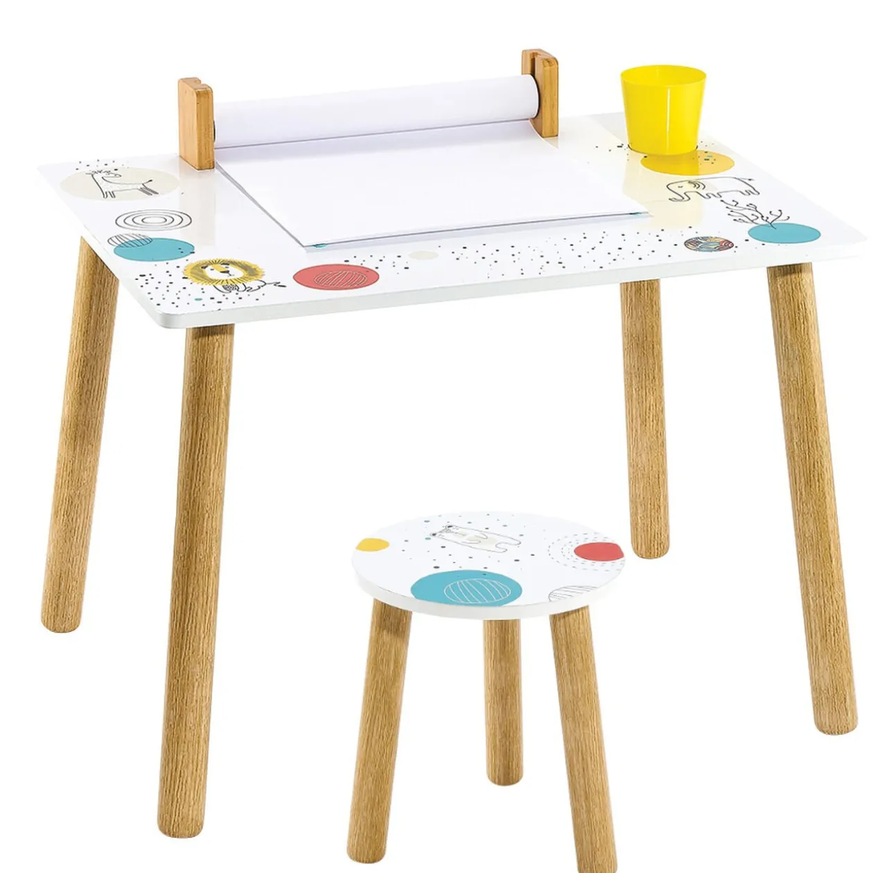 Bureau enfant atelier d'artiste en bois