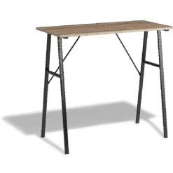 Bureau Kate noir et bois foncé