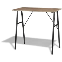 Bureau Kate noir et bois foncé