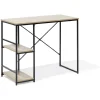 Bureau Lili métal noir et bois - 100x45xH75cm