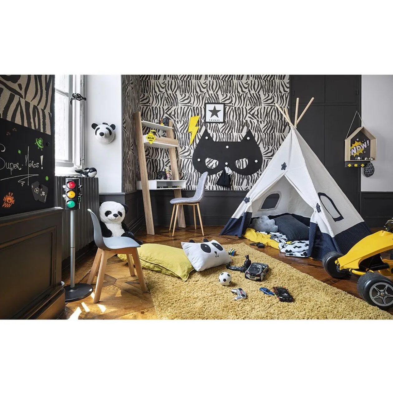 Bureau Mathias chêne sonoma 1 étagère 1 niche