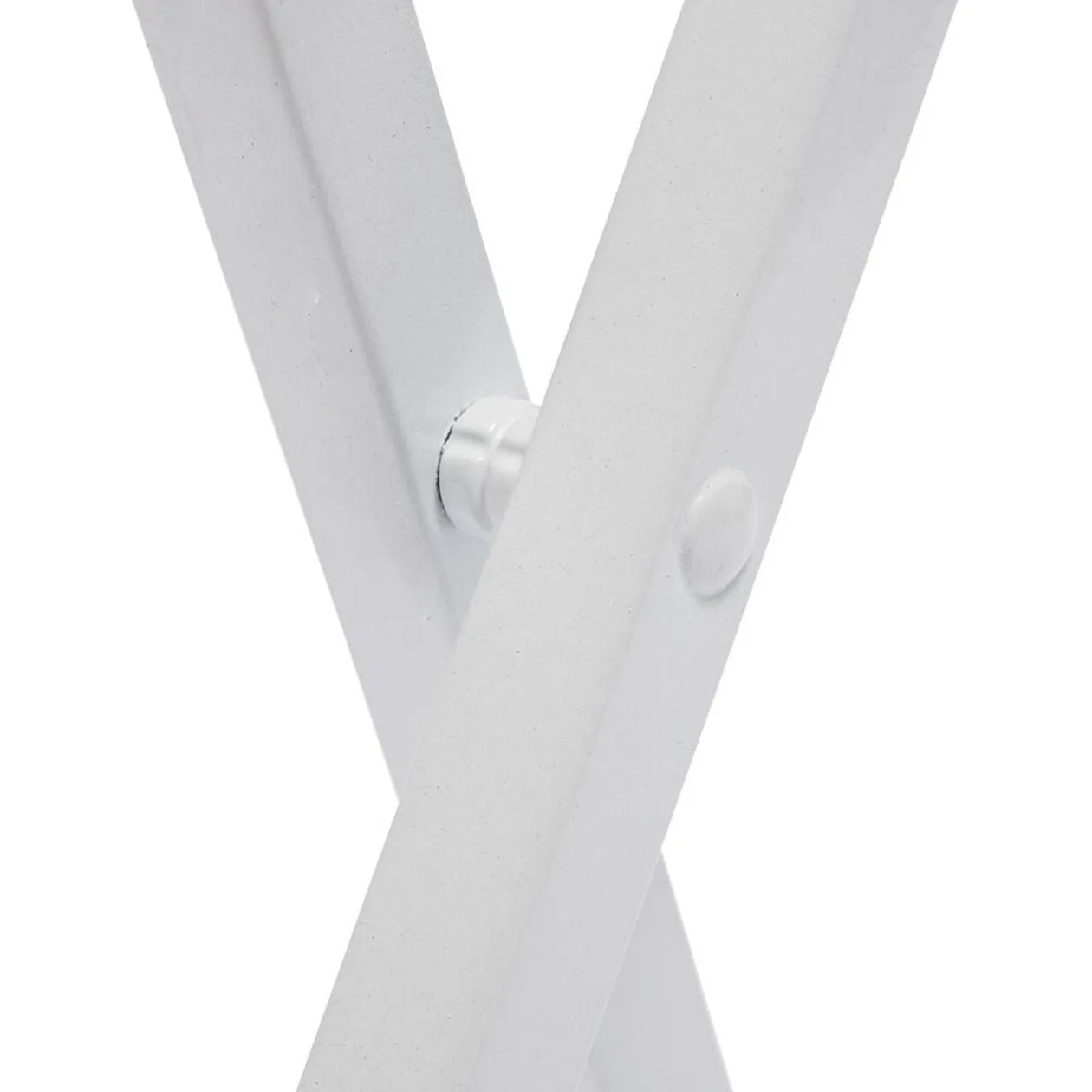 Bureau pliable Nathan métal et bois blanc 63x45xH84cm