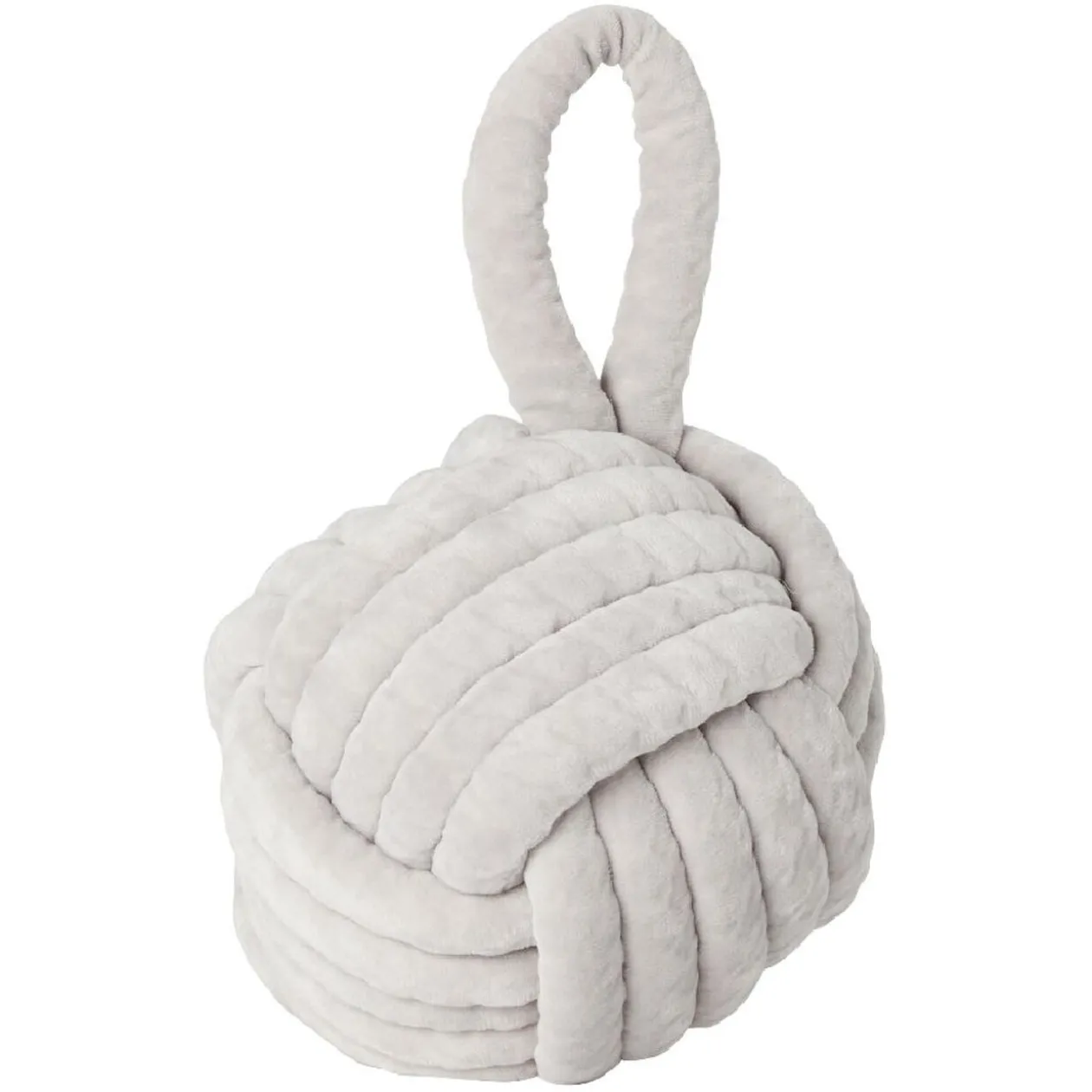 Butée de porte boule imitation velours 15 cm