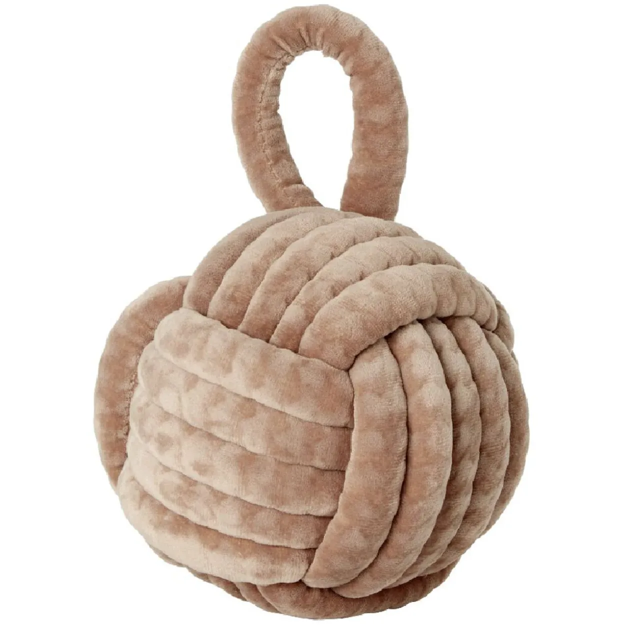 Butée de porte boule imitation velours 15 cm