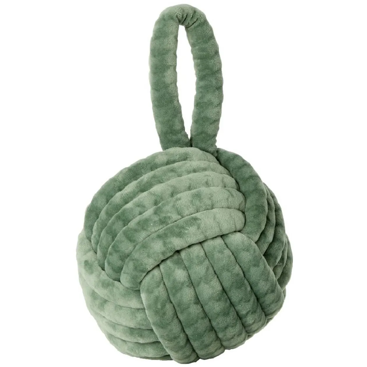 Butée de porte boule imitation velours 15 cm
