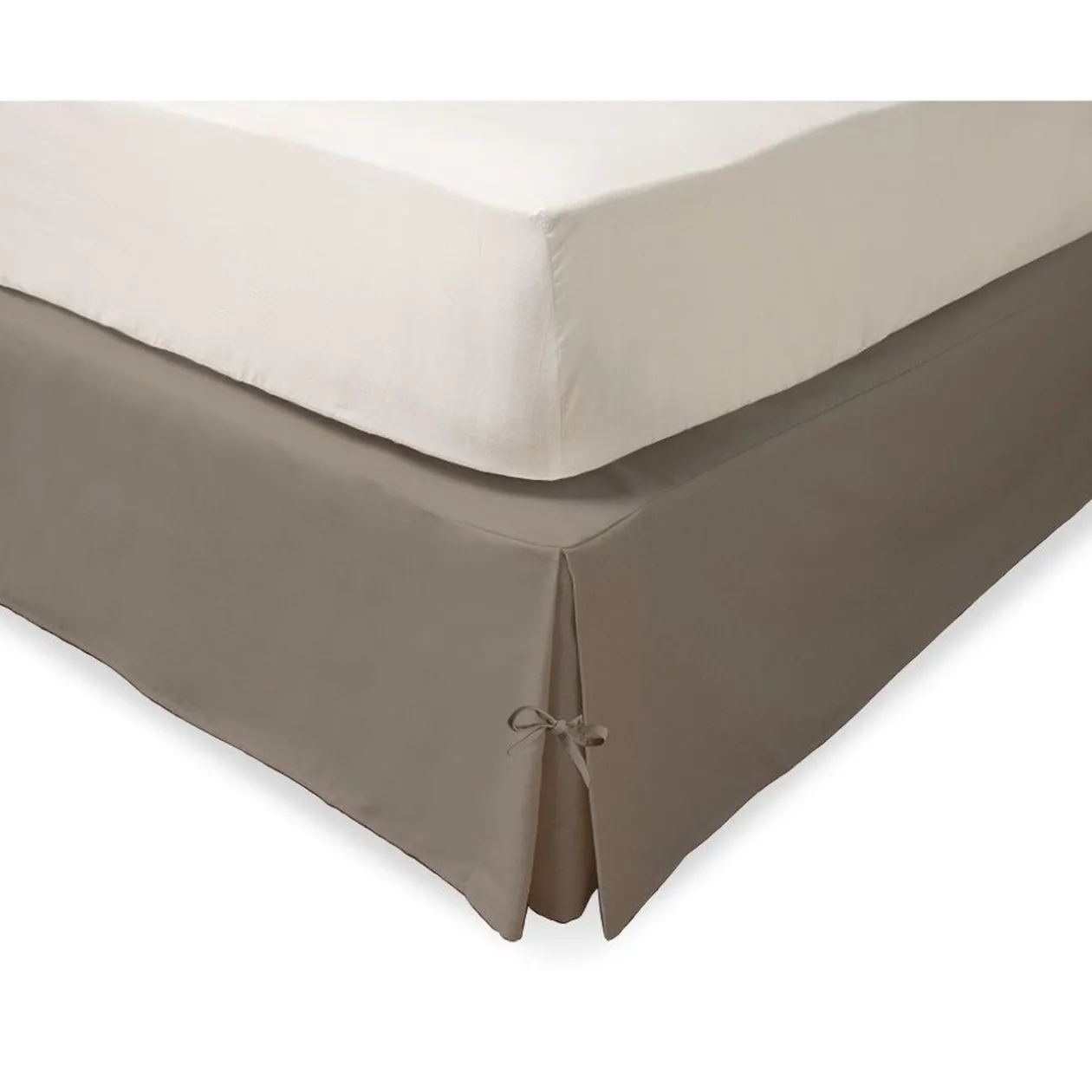 Cache sommier finition nouettes 140x190cm rebord 30cm