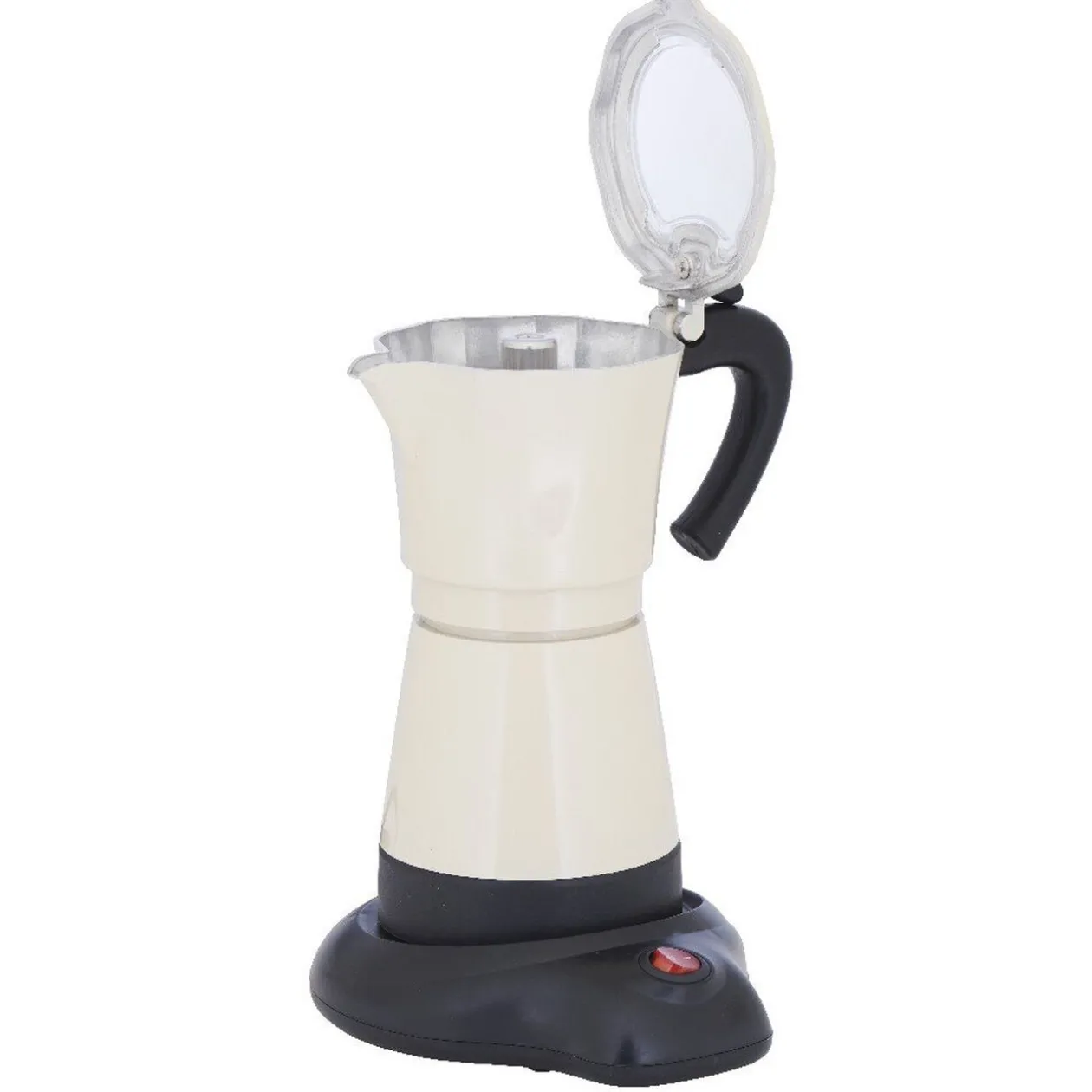 Cafetière italienne électrique Homday rétro beige