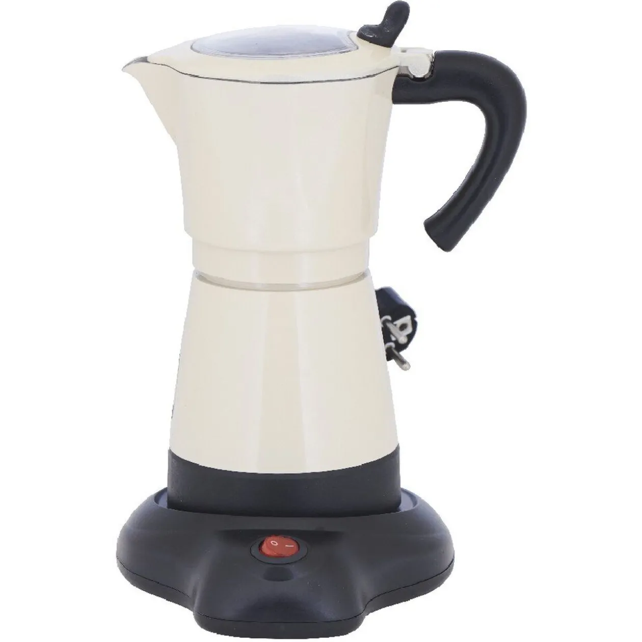 Cafetière italienne électrique Homday rétro beige