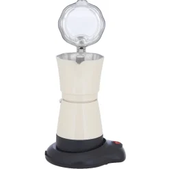 Cafetière italienne électrique Homday rétro beige