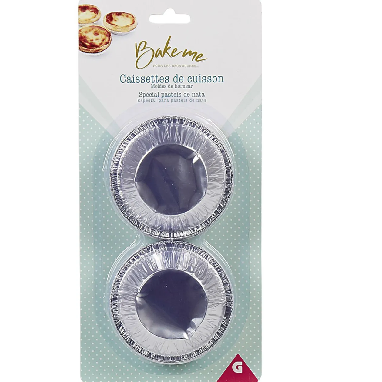 Caissette pour pastel de nata x30