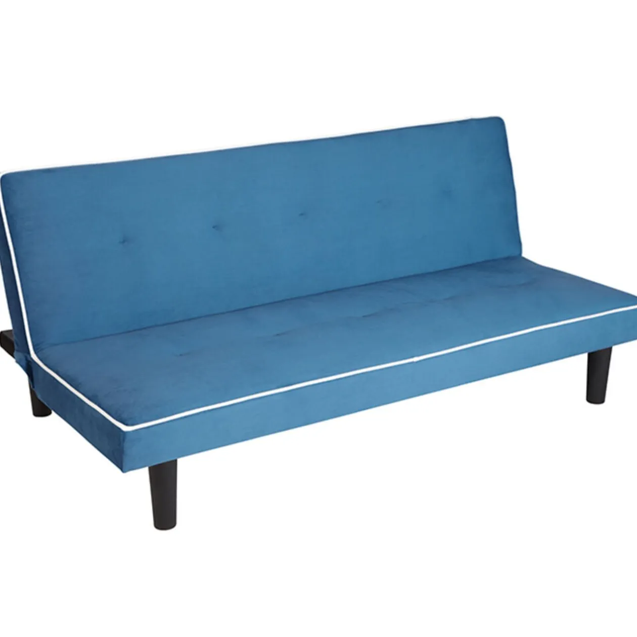 Canapé convertible bleu blanc