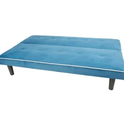 Canapé convertible bleu blanc