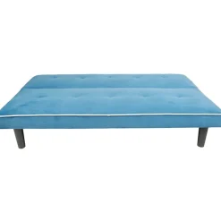 Canapé convertible bleu blanc