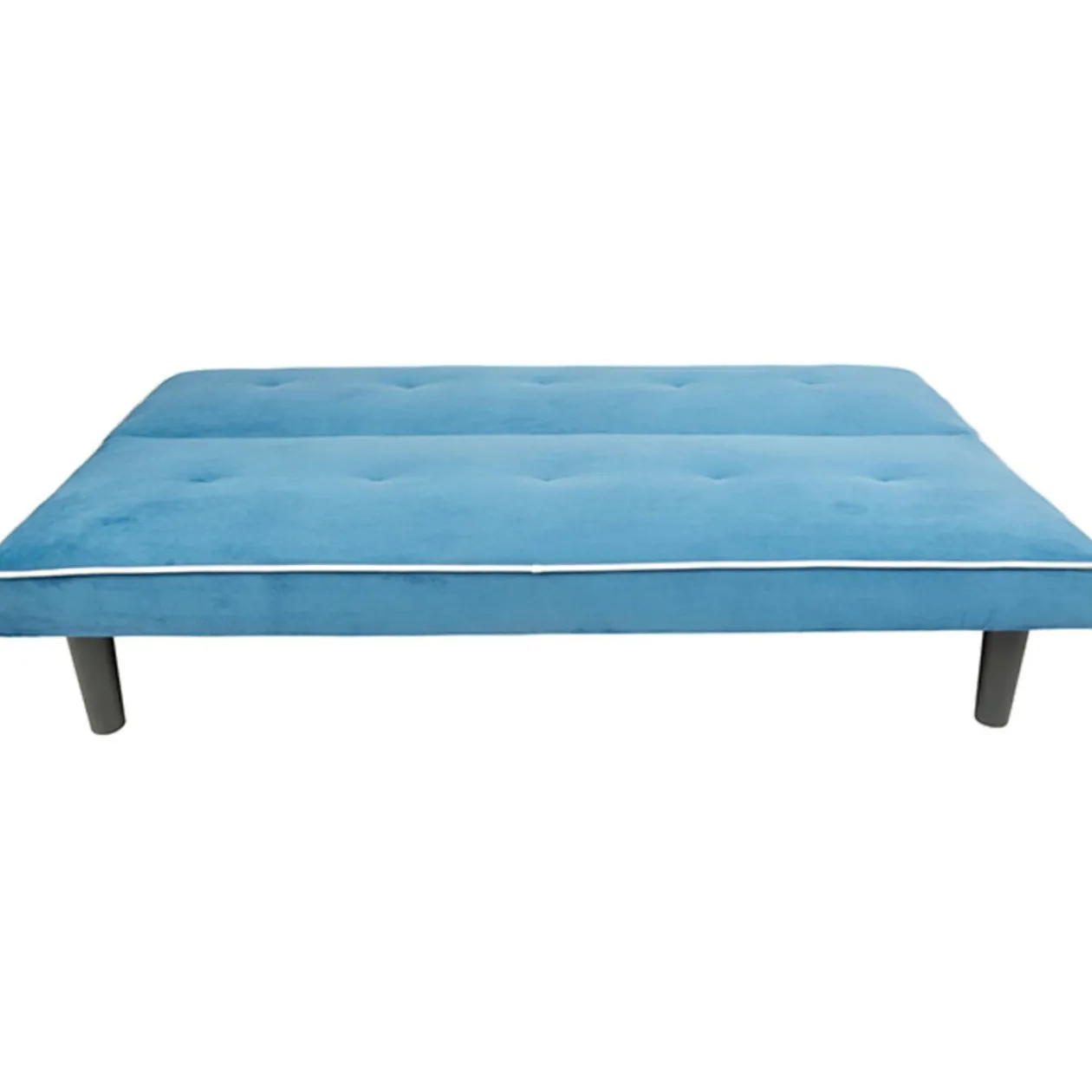 Canapé convertible bleu blanc