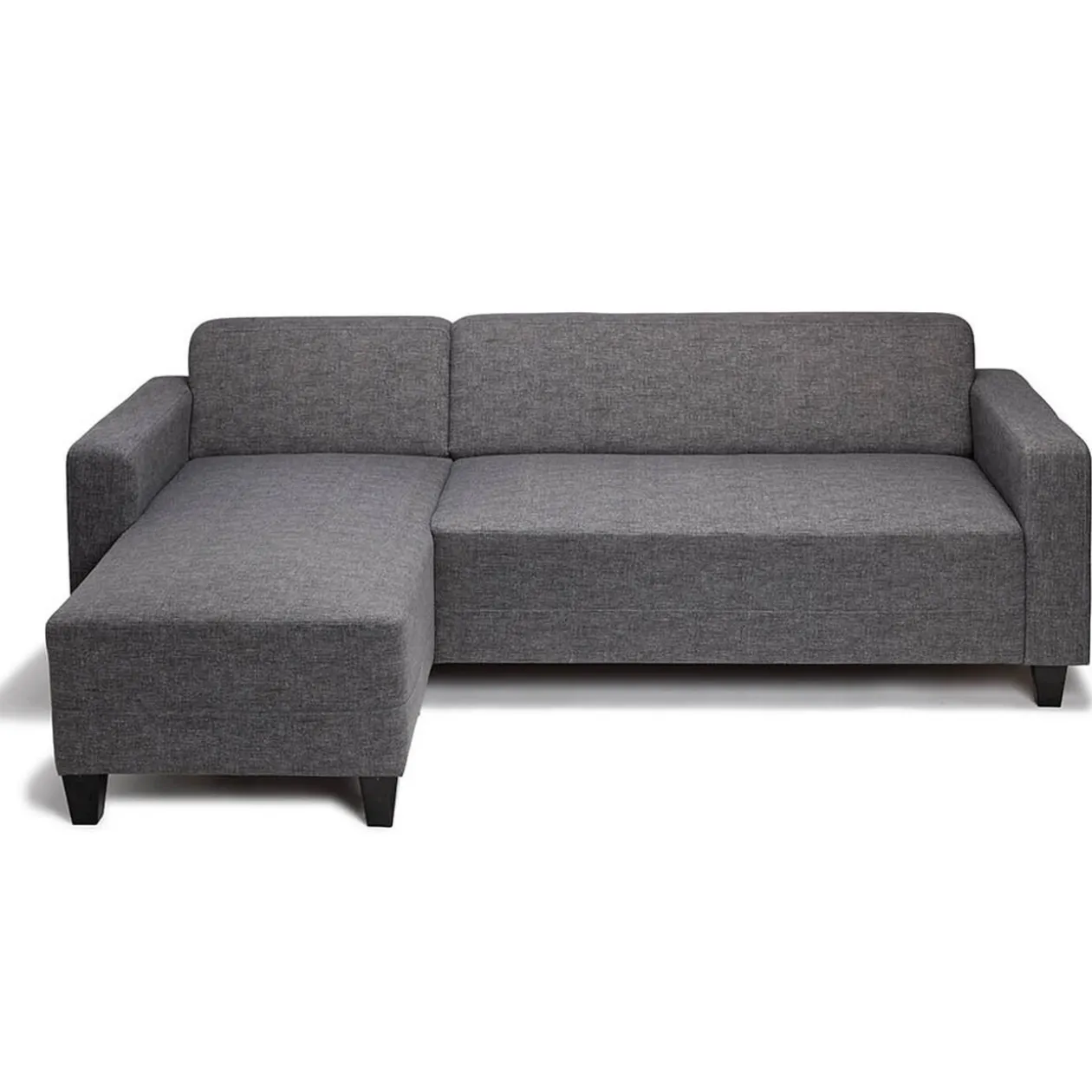 Canapé d’angle gauche Bada gris clair 4 personnes