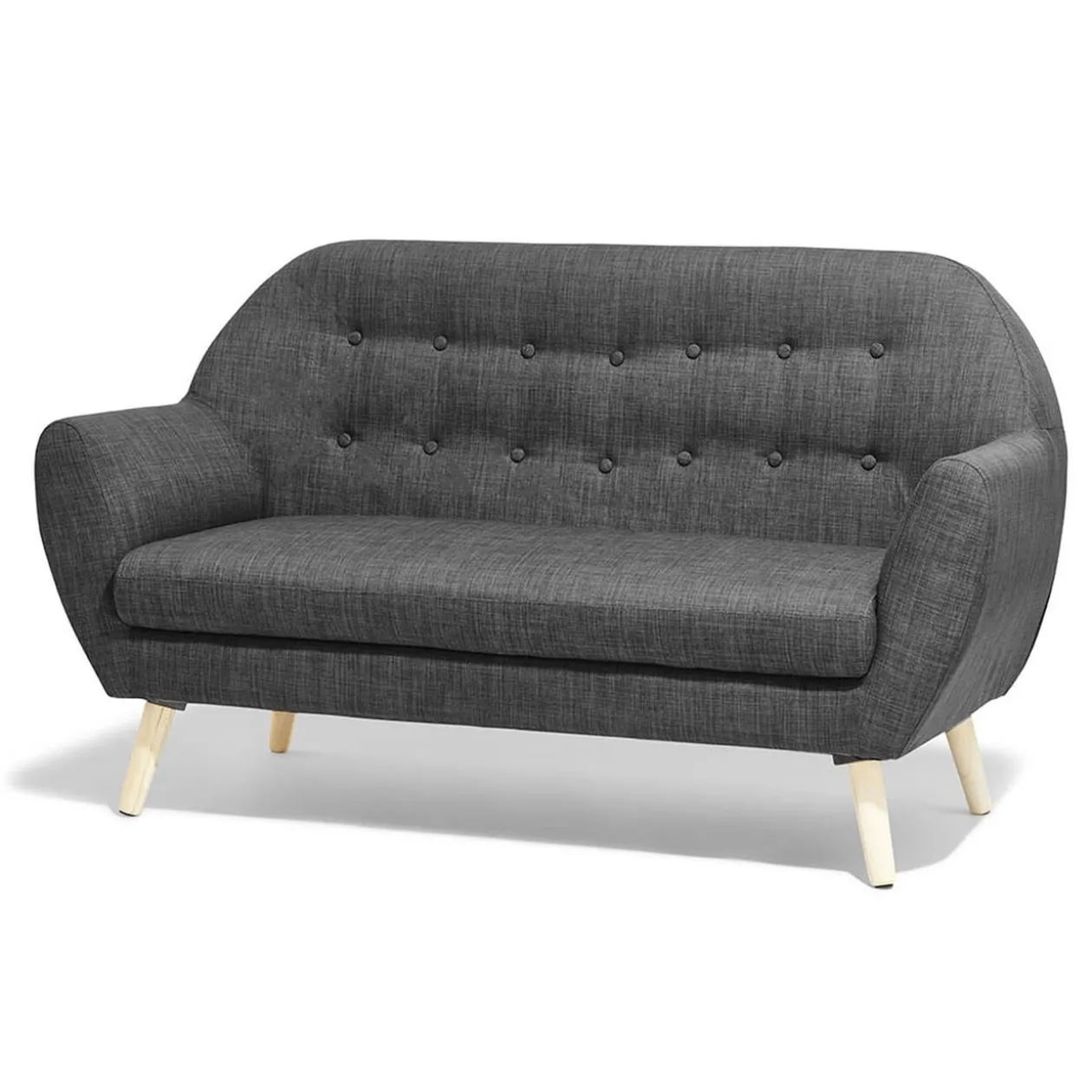 Canapé Joseph gris anthracite 2 personnes