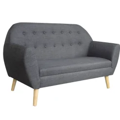 Canapé Joseph gris anthracite 2 personnes