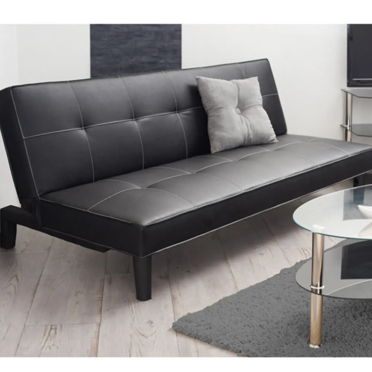 Canapé lit noir