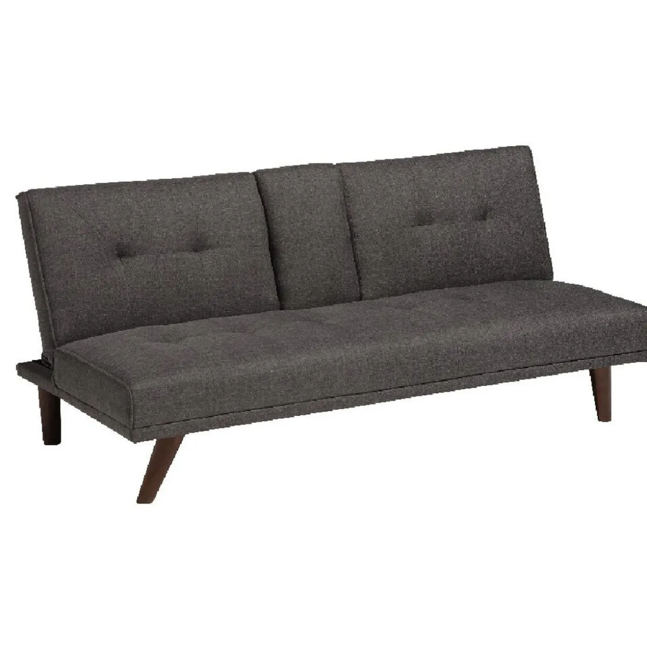 Canapé-lit gris avec accoudoir