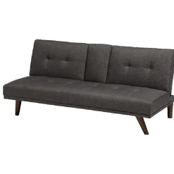 Canapé-lit gris avec accoudoir