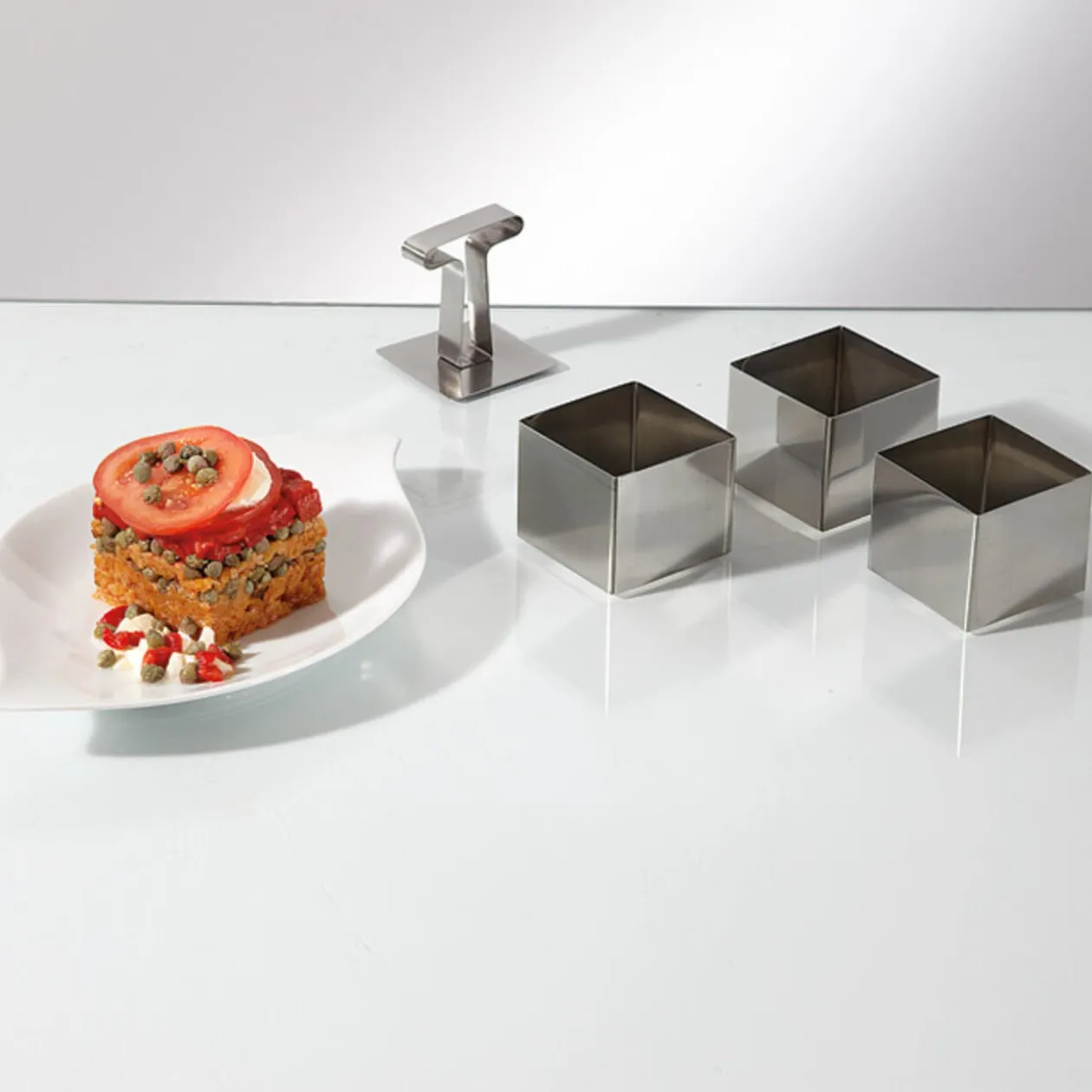 Carré de présentation X3 et poussoir