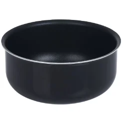 Casserole aluminium noir x3 avec poignée amovible x1