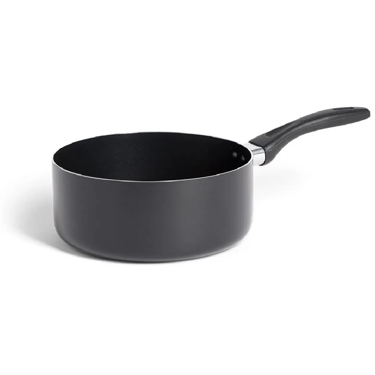 Casserole tous feux sauf induction aluminium noir Ø20cm
