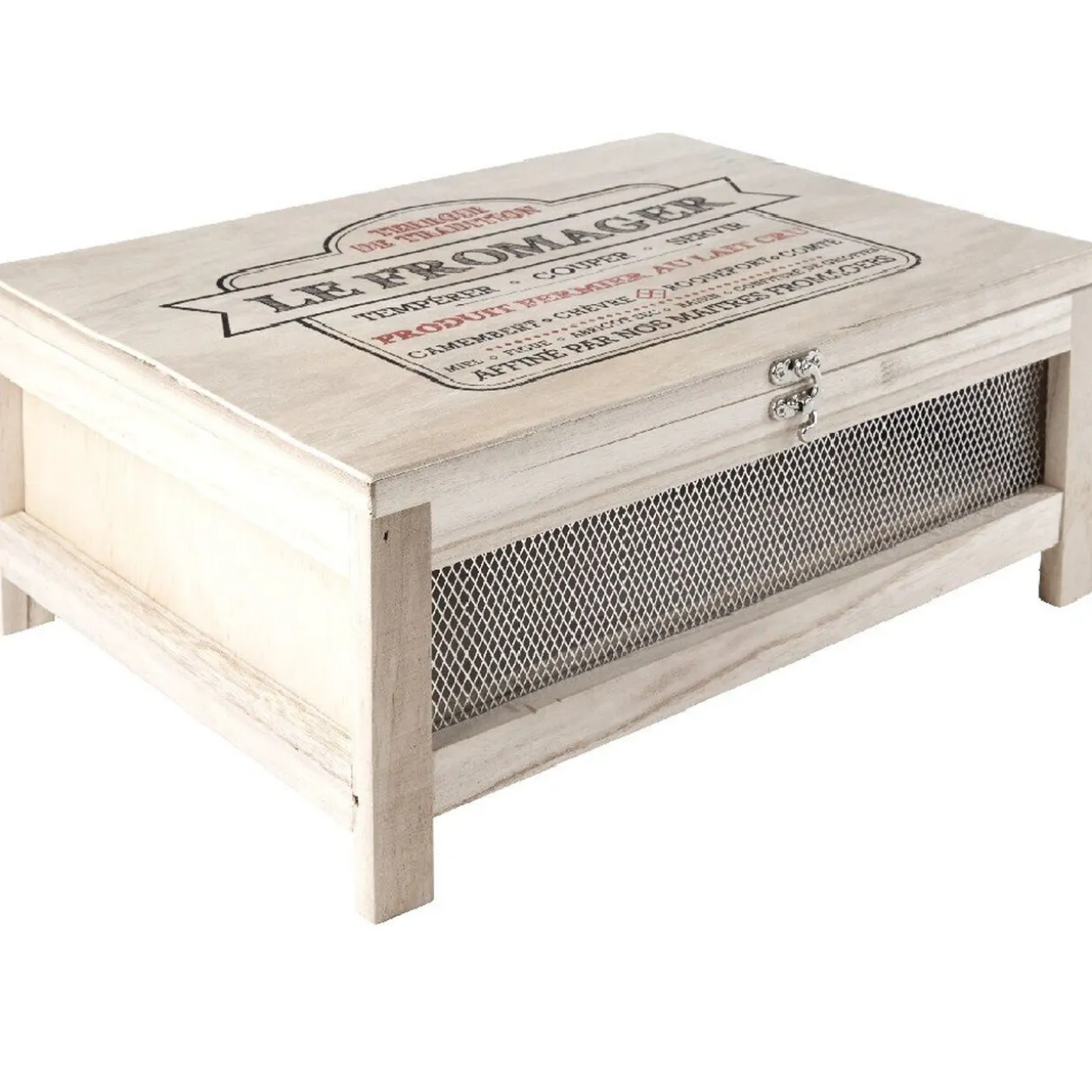 Cave à fromage avec plateau de service naturel