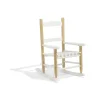 Chaise à bascule Kiddoz blanche et naturelle