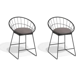 Chaise Amazone noire x2