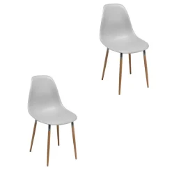 Chaise Arja gris clair x 2
