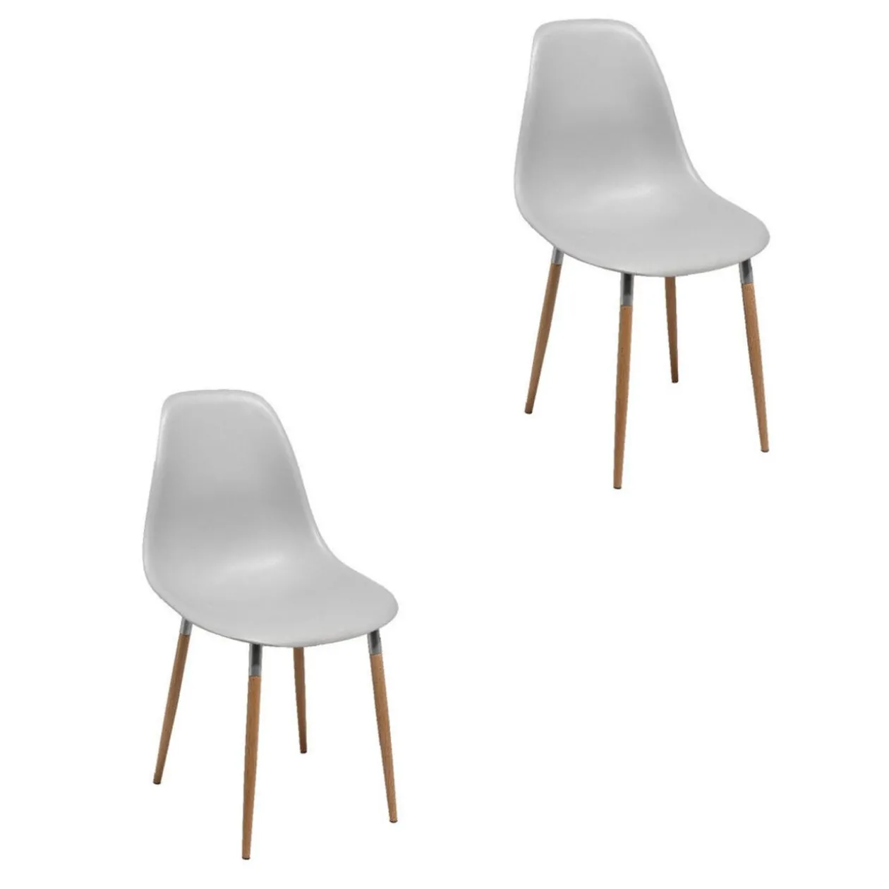 Chaise Arja gris clair x 2