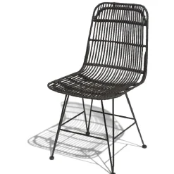 Chaise Banyan noire x2