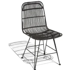 Chaise Banyan noire x2