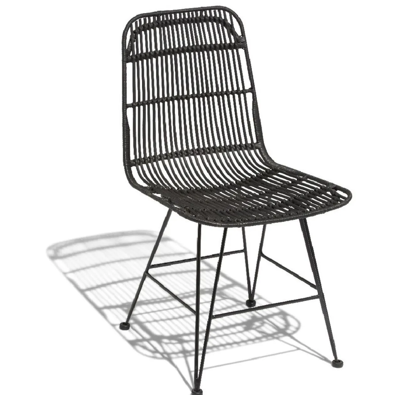 Chaise Banyan noire x2