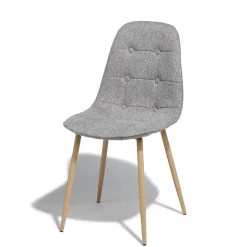 Chaise Carolina gris clair x 2