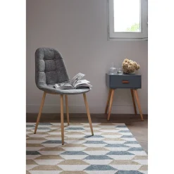 Chaise Carolina gris clair x 2