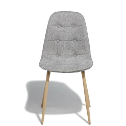 Chaise Carolina gris clair x 2