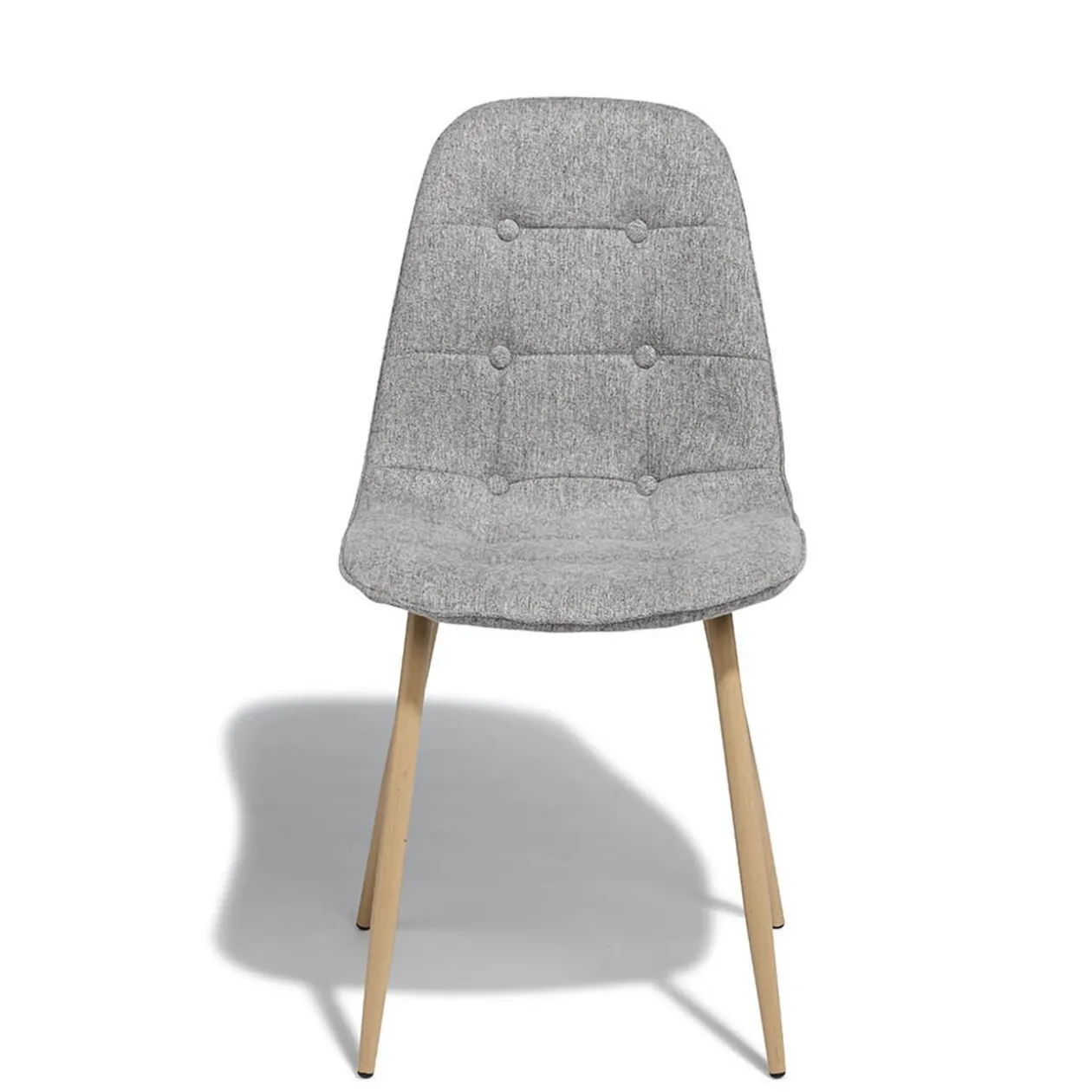 Chaise Carolina gris clair x 2