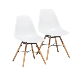 Chaise Charlotte blanche x2