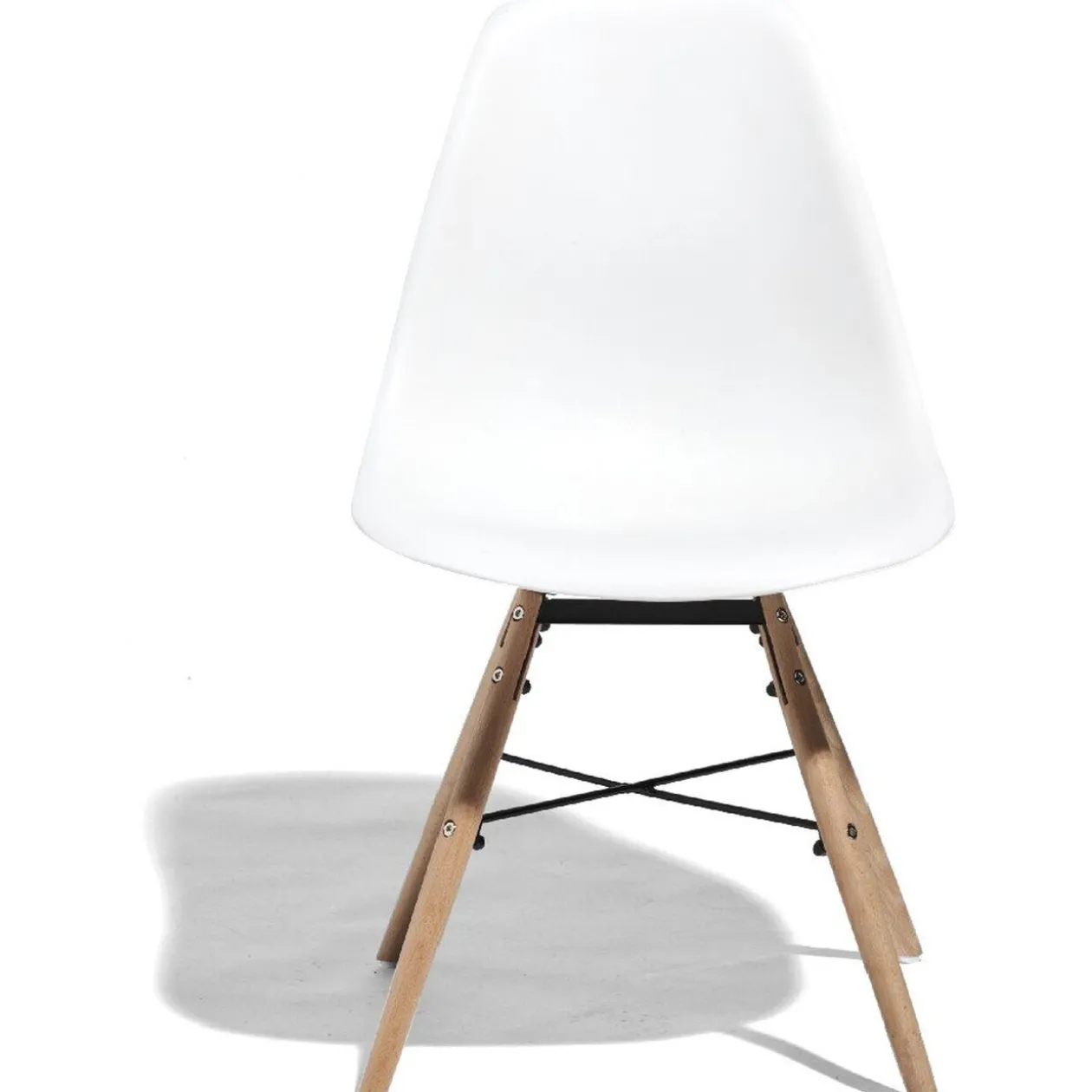 Chaise Charlotte blanche x2