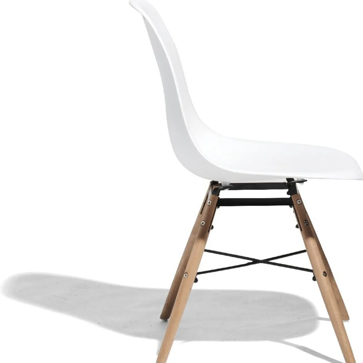 Chaise Charlotte blanche x2