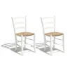 Chaise Corinne blanche x 2