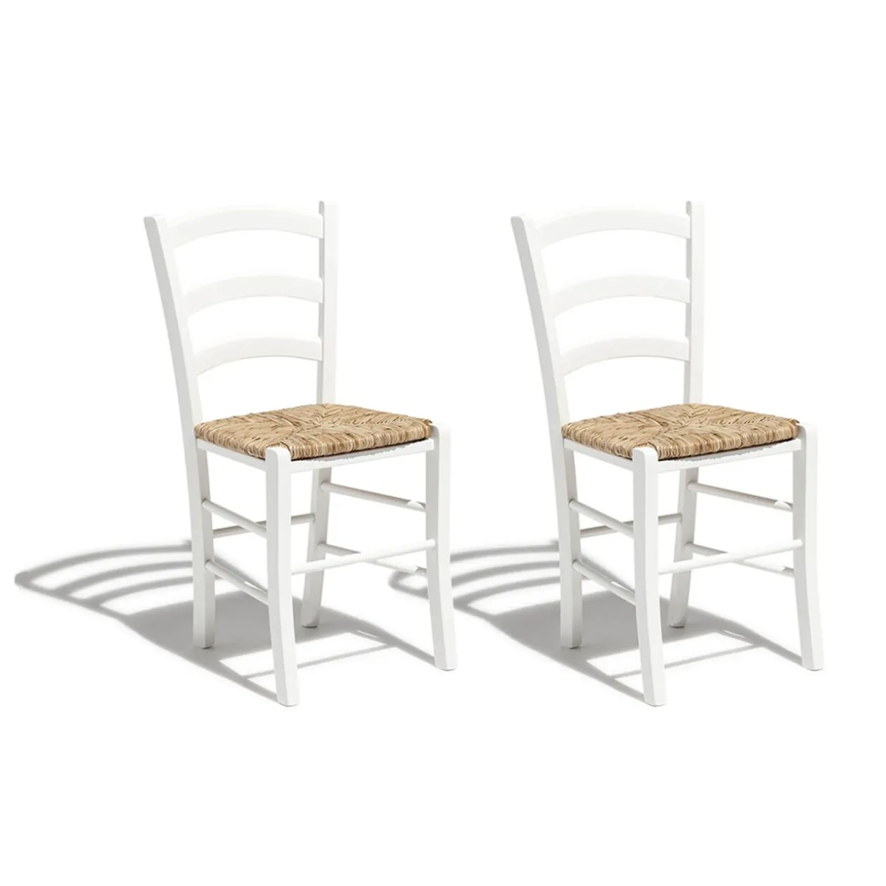 Chaise Corinne blanche x 2