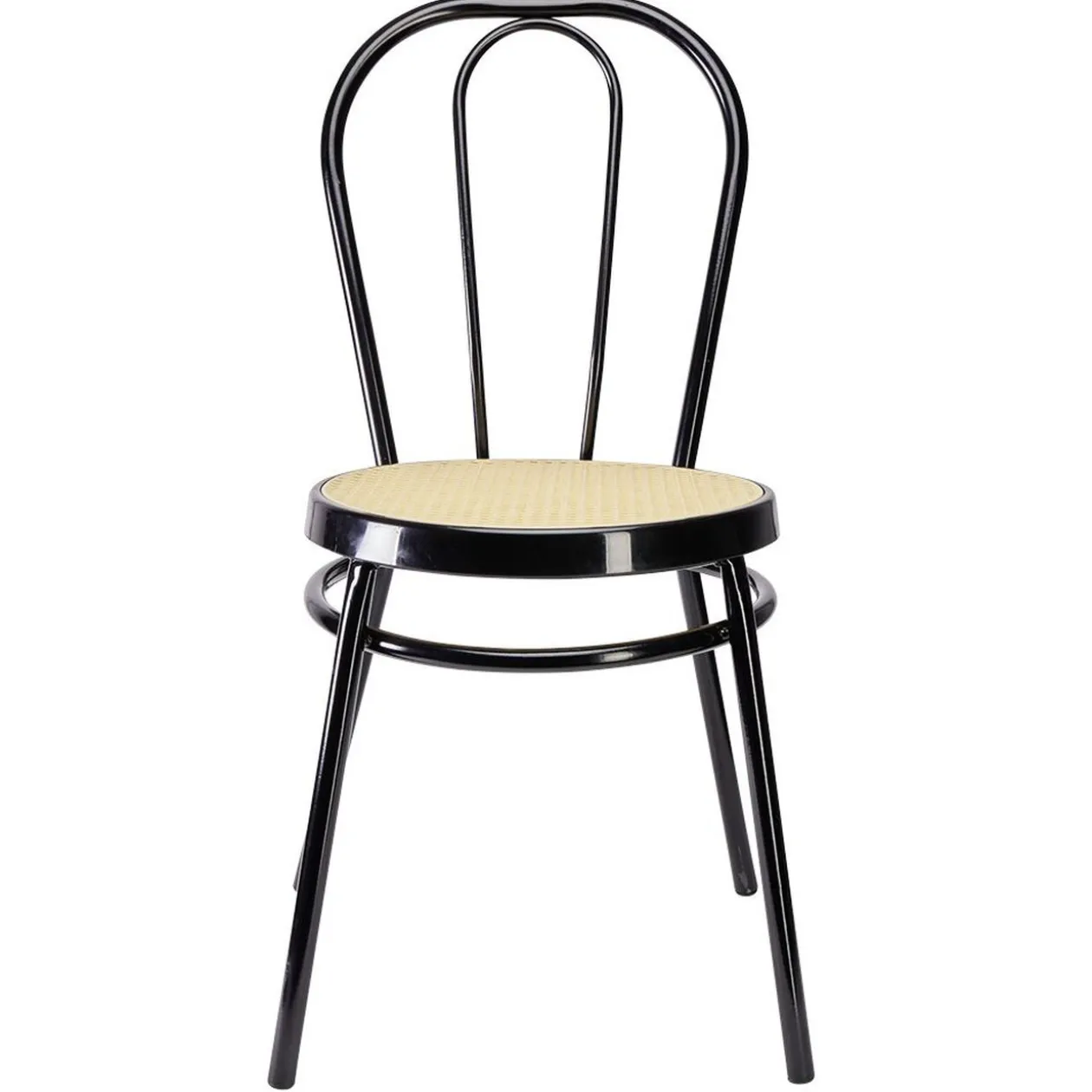 Chaise de bistrot en métal noir