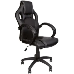 Chaise de bureau gaming à roulettes hauteur réglable avec accoudoirs