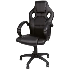 Chaise de bureau gaming à roulettes hauteur réglable avec accoudoirs